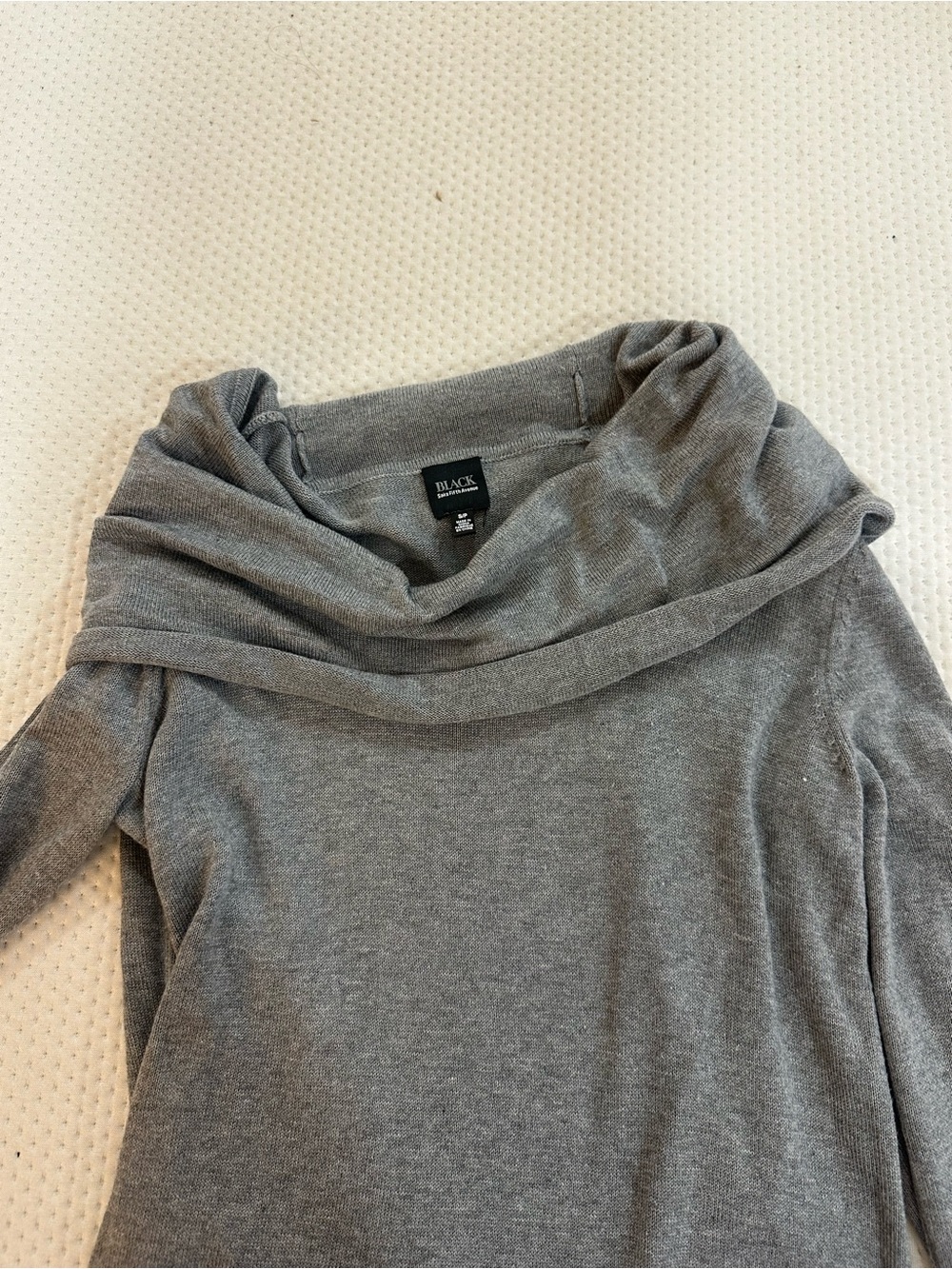 Black Labe Grey Cowl Neck Women's Sweater